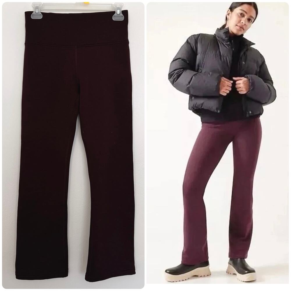 Athleta Altitude Pant in Polartec Power Stretch in Maroon